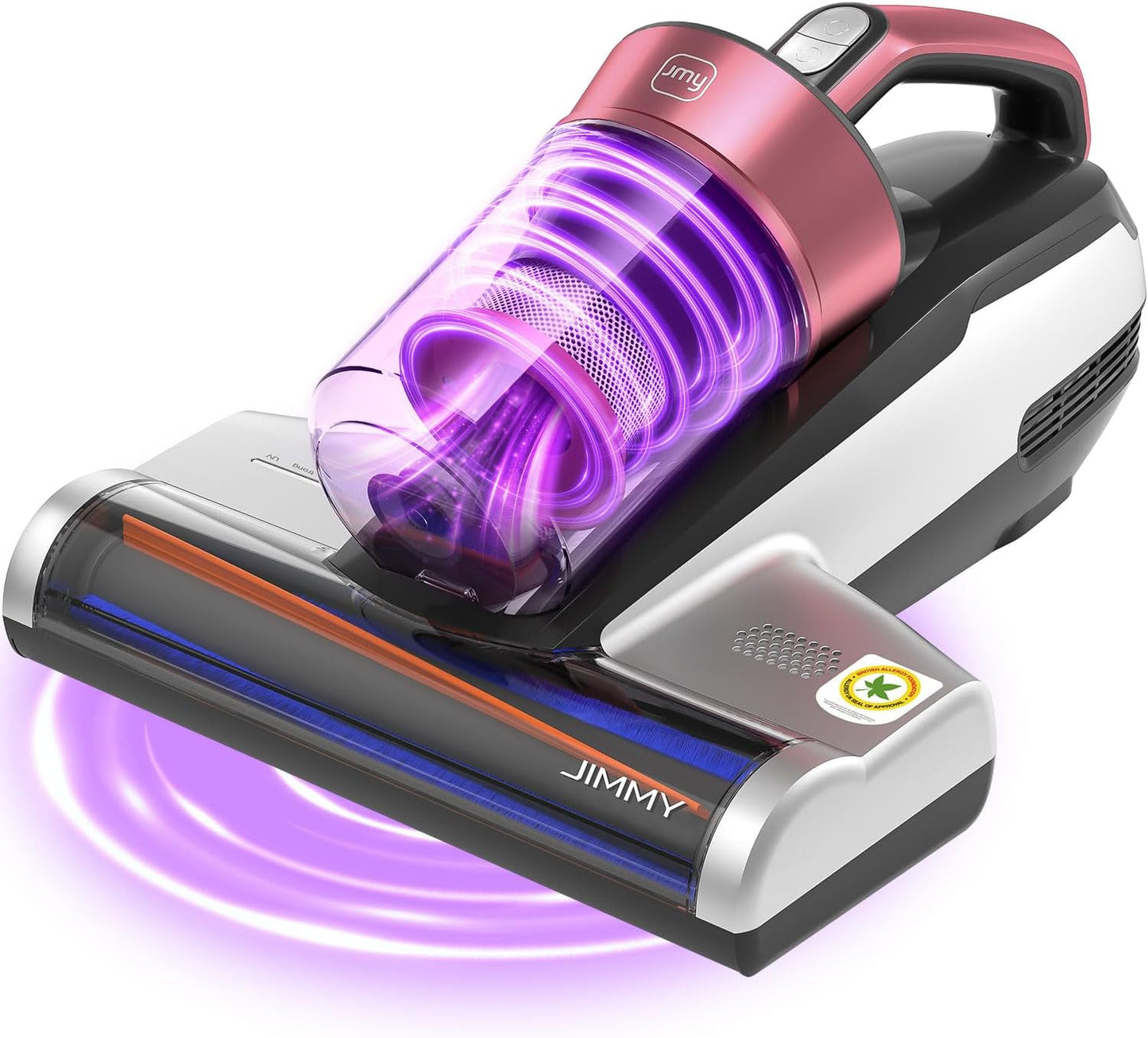 Jimmy Mattress Vacuum Cleaner, Bed Vacuum Cleaner with UV-C Light & Ultrasonic, 15Kpa Suction 500W