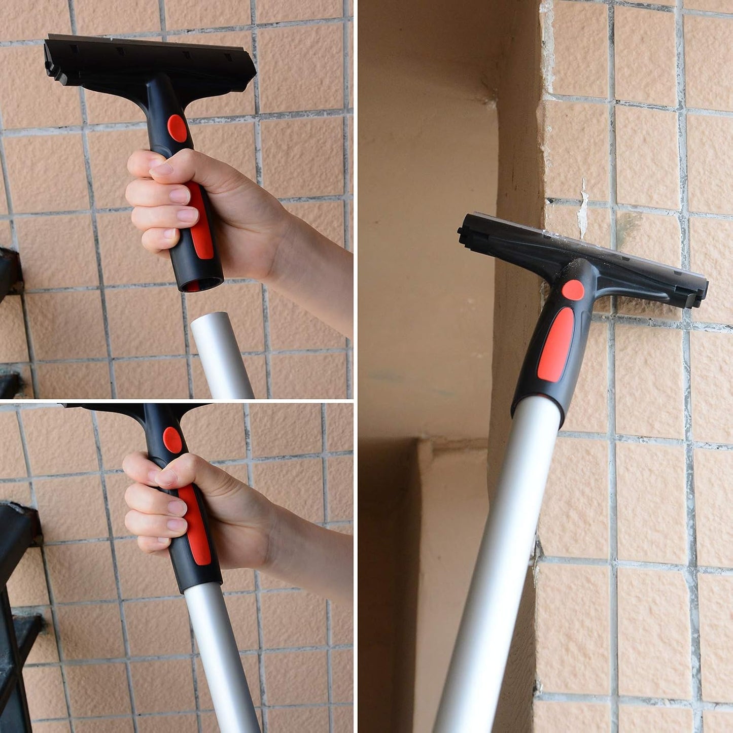 EHDIS Razor Blade Scraper, 6" Scraper Adhesive Remover Tool with 10 Double-Edge Blades for Cleaning