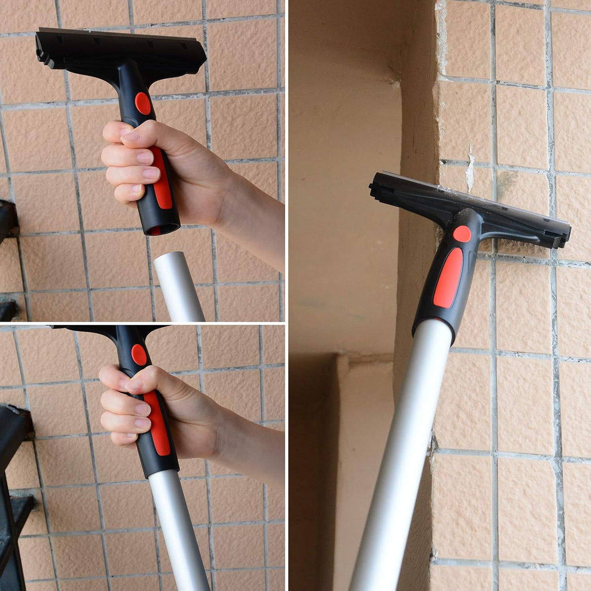 EHDIS Razor Blade Scraper, 6" Scraper Adhesive Remover Tool with 10 Double-Edge Blades for Cleaning