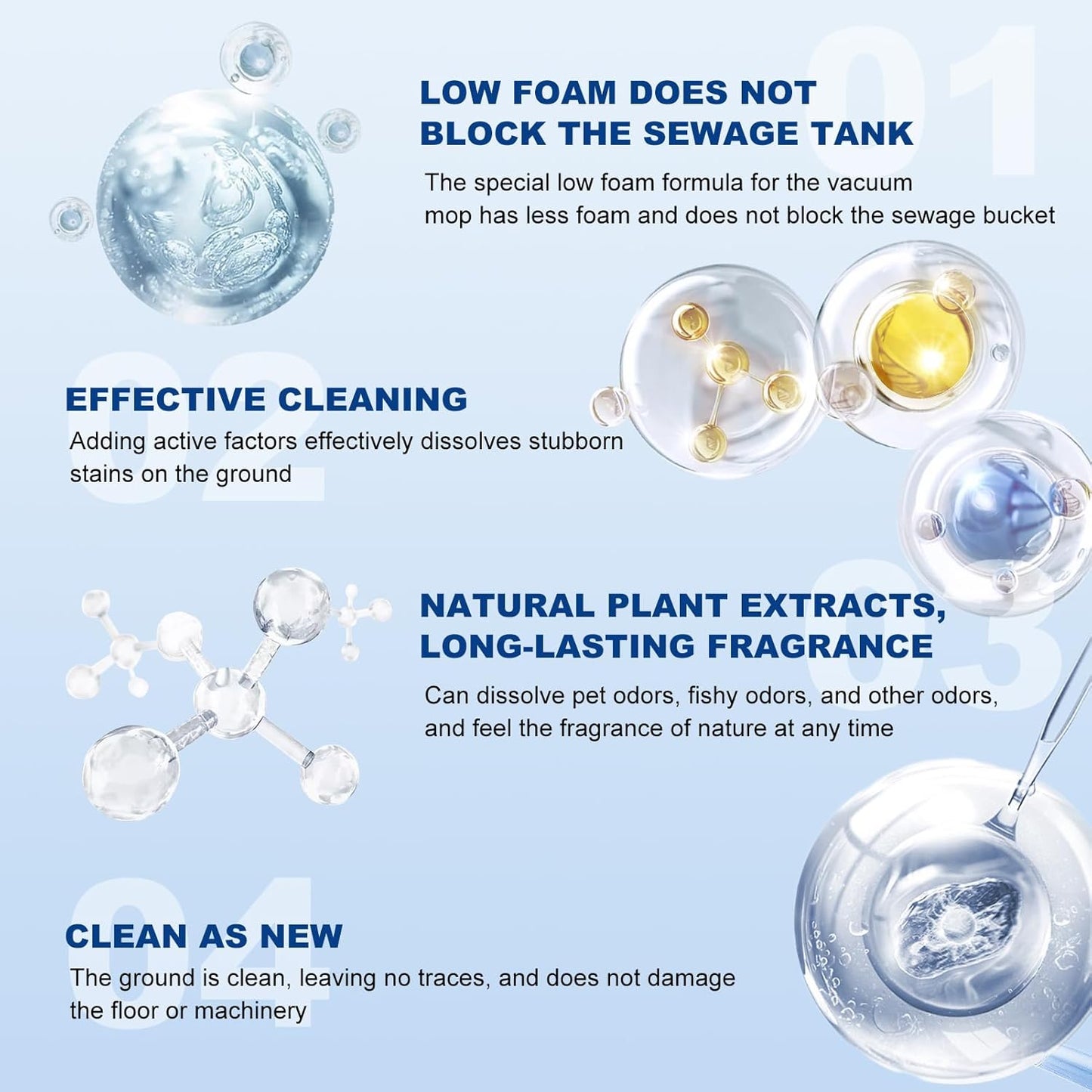 5 Bottles Compatible with Tineco Cleaning Solution 500ml Per Bottle Lavender Scents Floor Cleaner