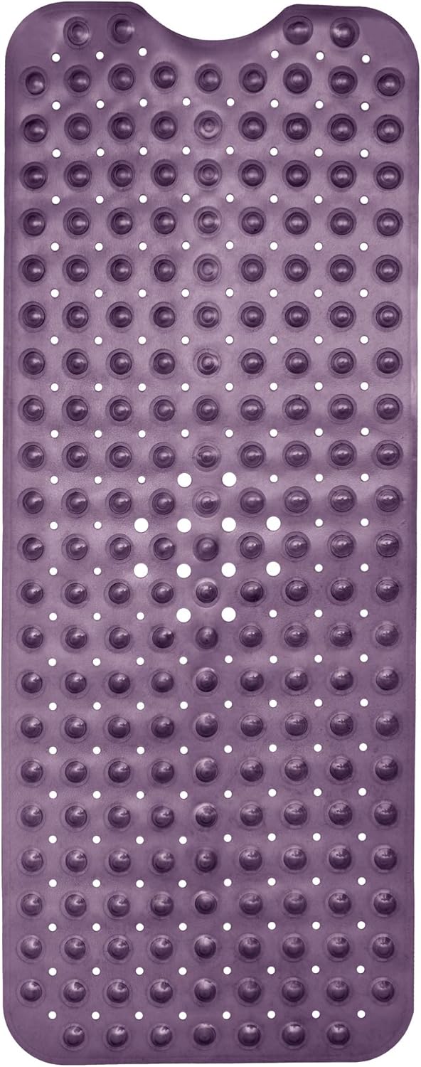 ENKOSI Bath Mat – 40 x 16 Inch Long Non-Slip Bathtub & Shower Mat with Suction Cups – Large PVC