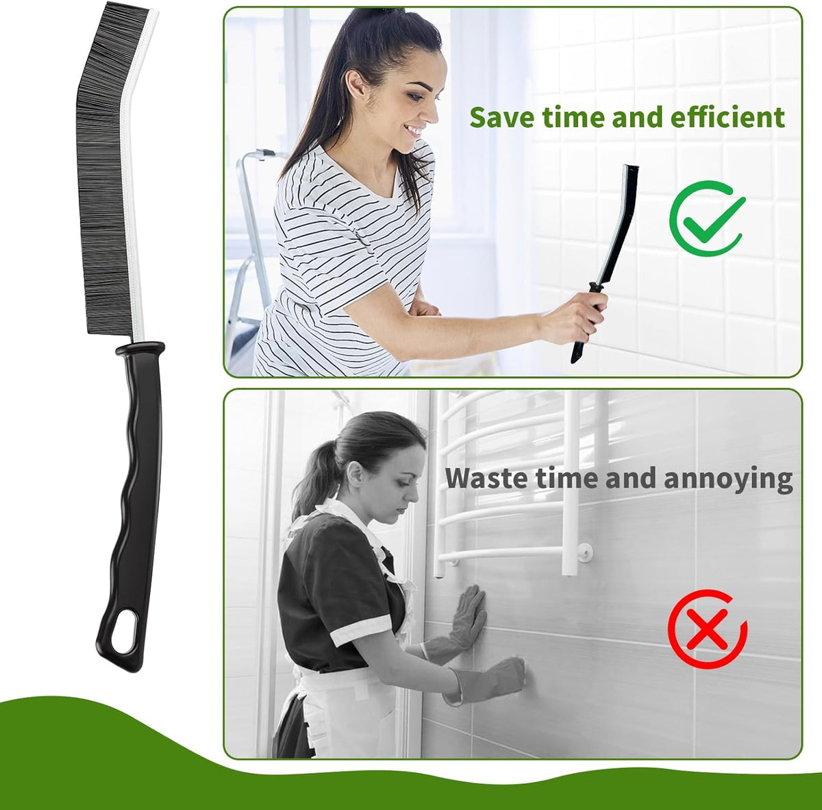 Crevice Cleaning Brush,12 Pcs Cleaning Supplies Cleaning Brush Tools,Hard Bristle Cleaning Brushes