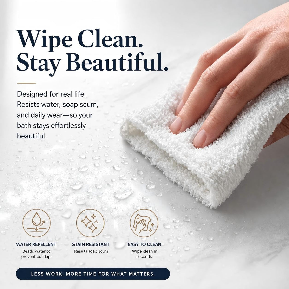 EHZNZIE Crystal Clear Shower Curtain Liner 72x72, PEVA Waterproof Bath Curtain, No Chemical Smell
