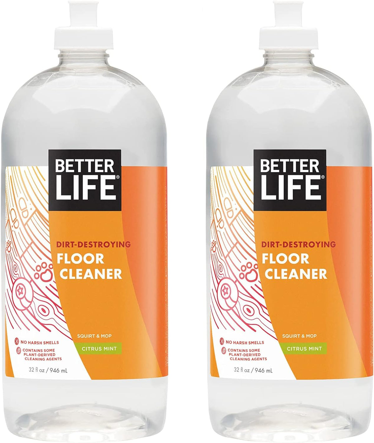 Better Life Floor Cleaner - Liquid Multipurpose Cleaner for Wood, Tile, Laminate, Vinyl, Bamboo