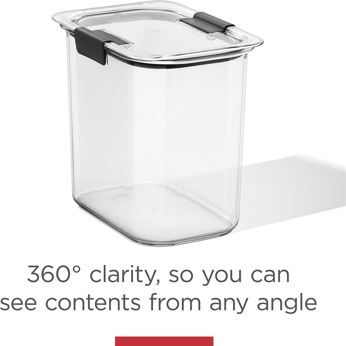 Rubbermaid Brilliance Plastic Food Storage Pantry Baking Set, 3 Containers with Lids (6 Pieces