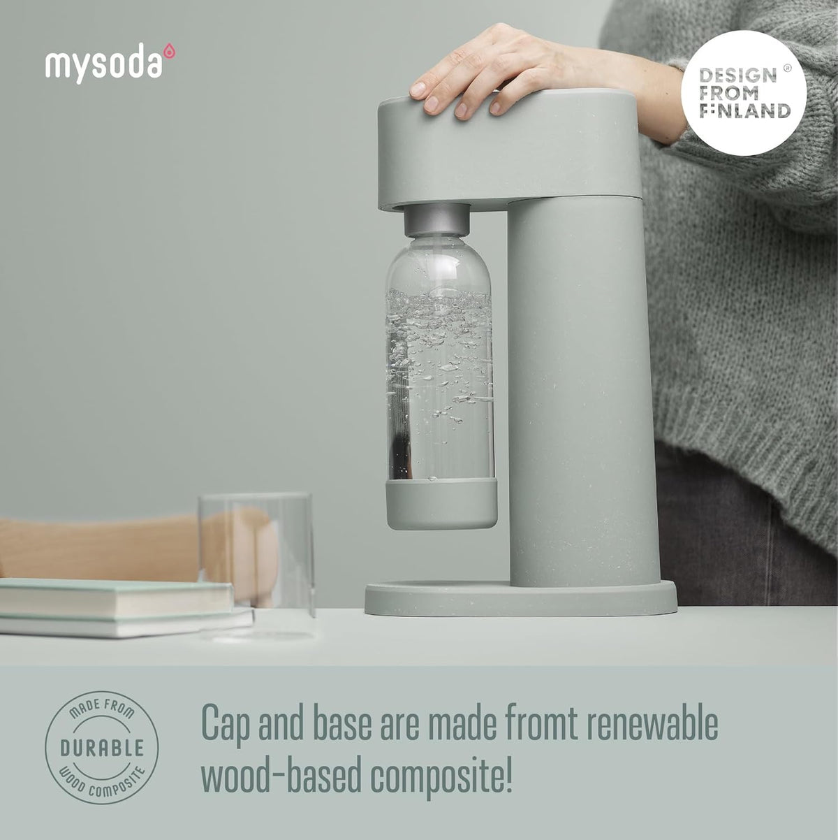 Mysoda Carbonating Bottles 2Pck 1L - Compatible with MySoda and any brands - Quick-Lock Reusable