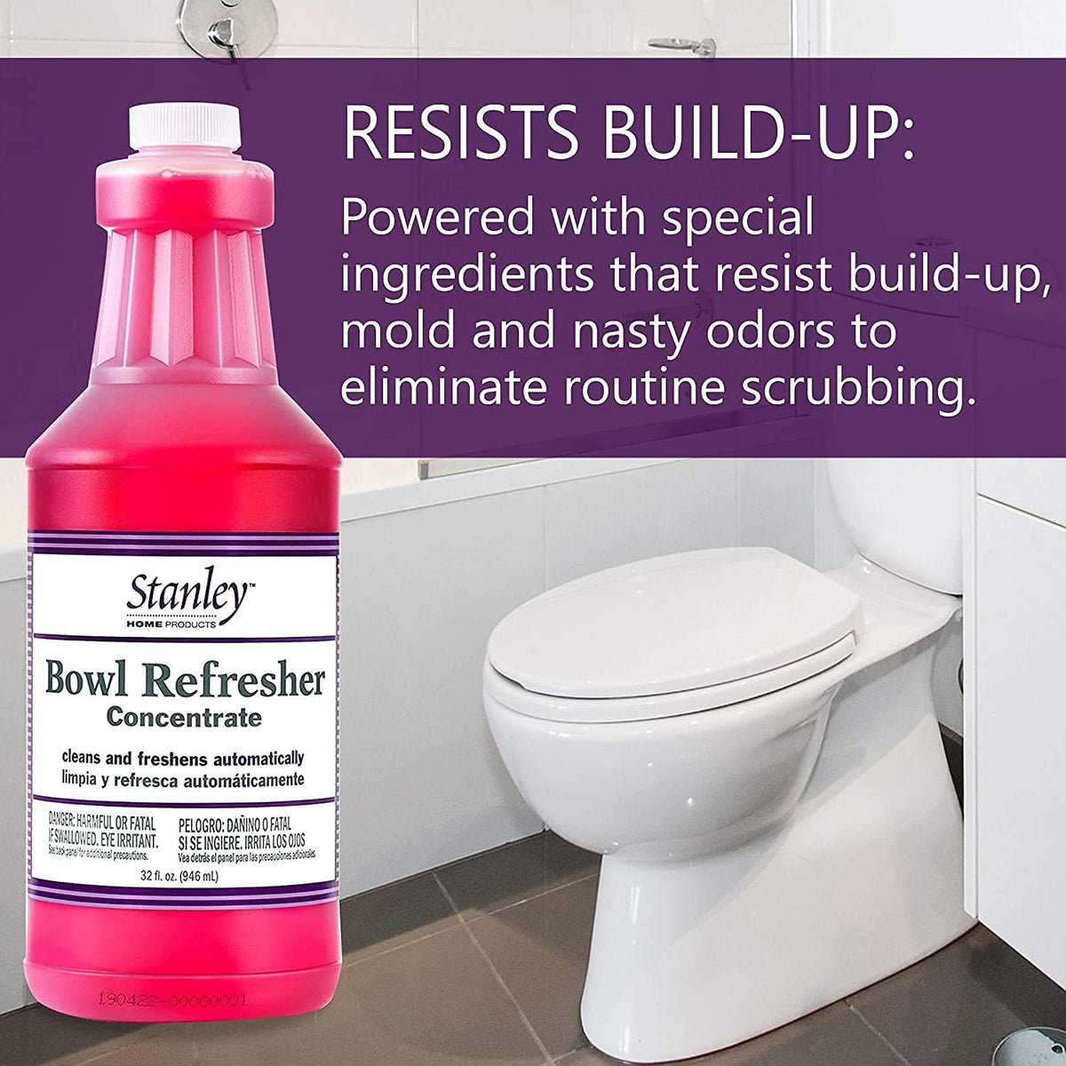 STANLEY HOME PRODUCTS Bowl Refresher Concentrate – Cleans and Freshens Toilets Automatically – 32