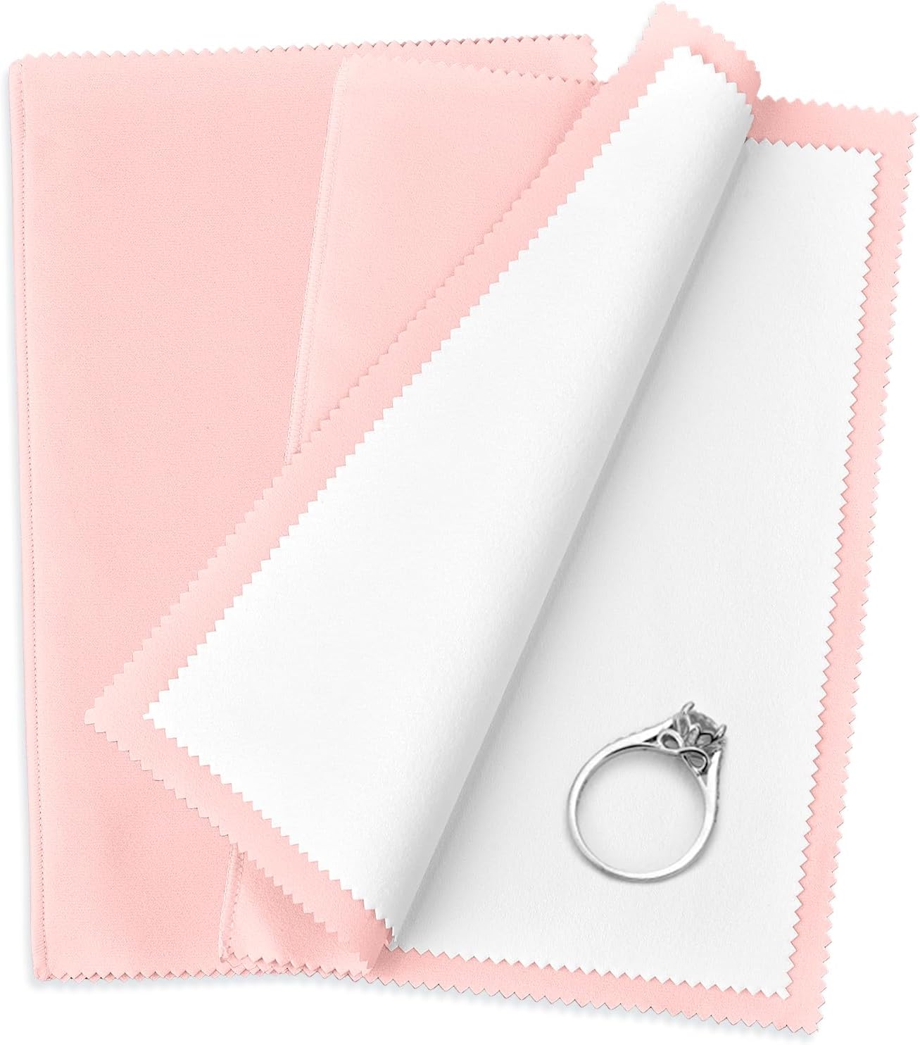 SEVENWELL Silver Polishing Cloth, Jewelry Cleaner Cloth for Sterling Silver Jewelry, Gold