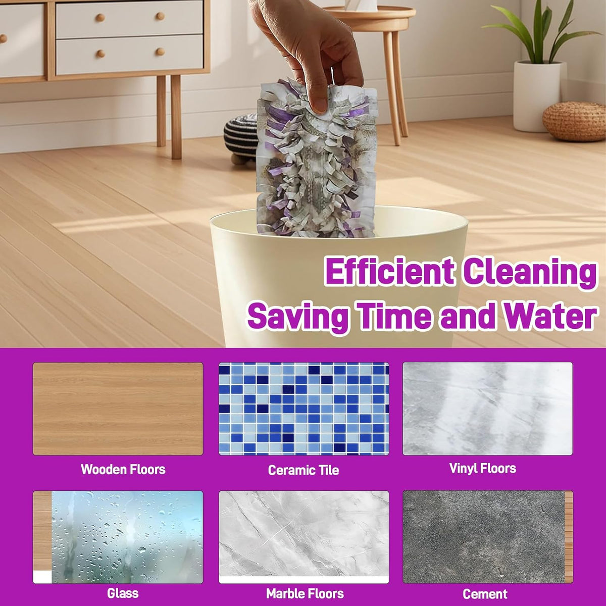 20 Pack Power Mop Pads Refills Compatible with Swiffer Power Mop Refills,Disposable Microfiber