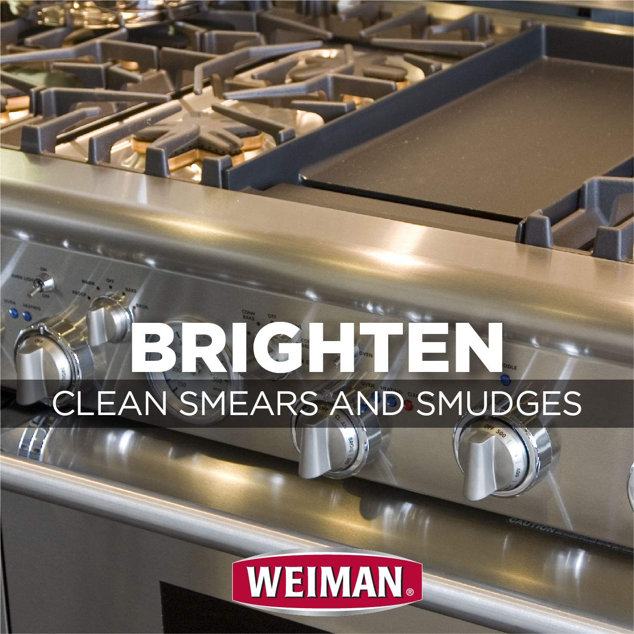 Weiman, Streak Free Stainless Steel Cleaner & Polish Spray, 12 Fl Oz