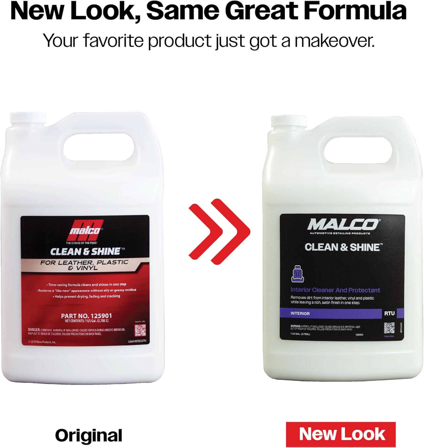 Malco Clean & Shine Interior Car Cleaner and Dressing – Restore Leather, Plastic and Vinyl Surfaces