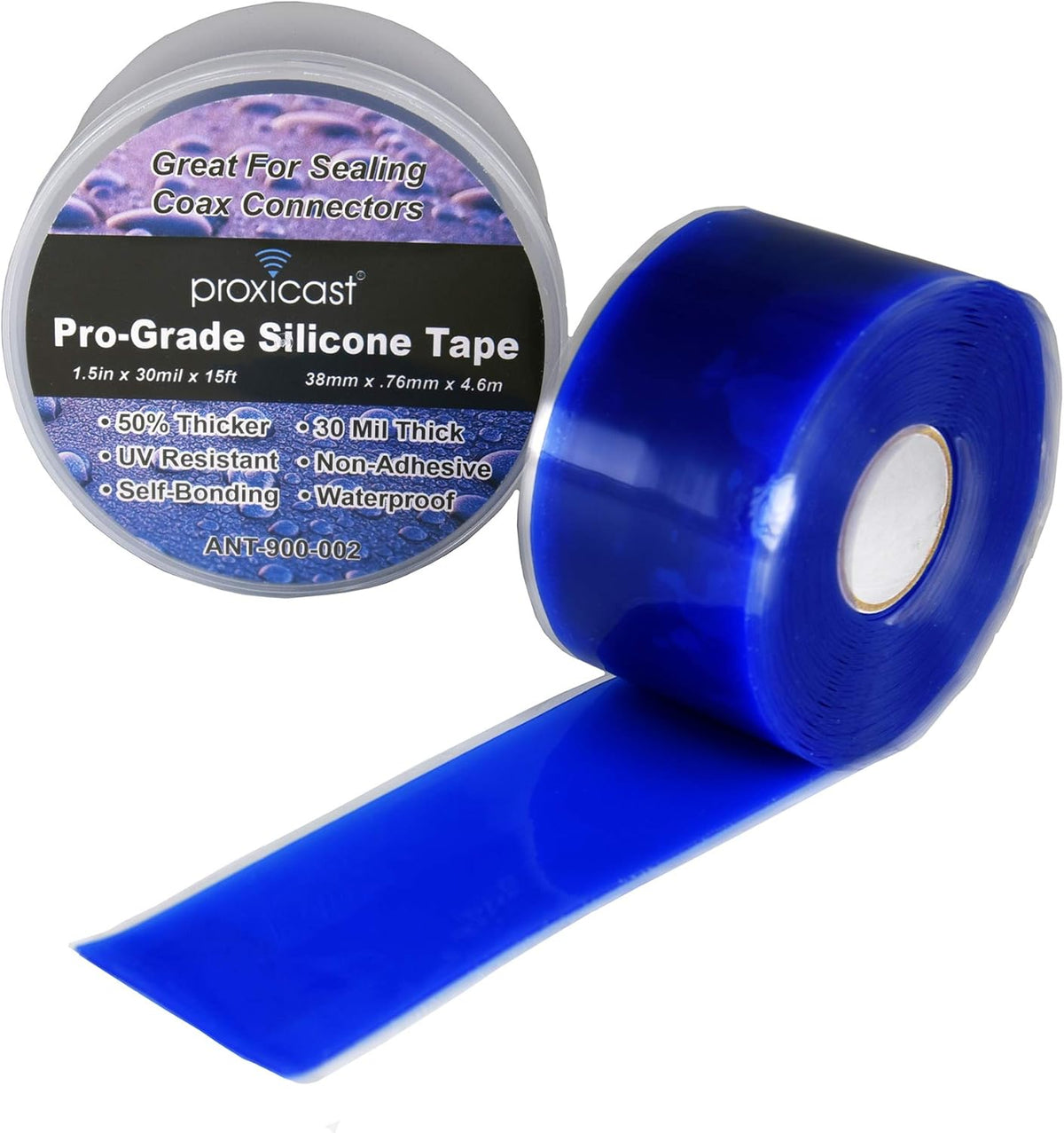 Proxicast Pro-Grade Extra Strong 30mil Weatherproof Self-Fusing Silicone Rubber Sealing Tape for