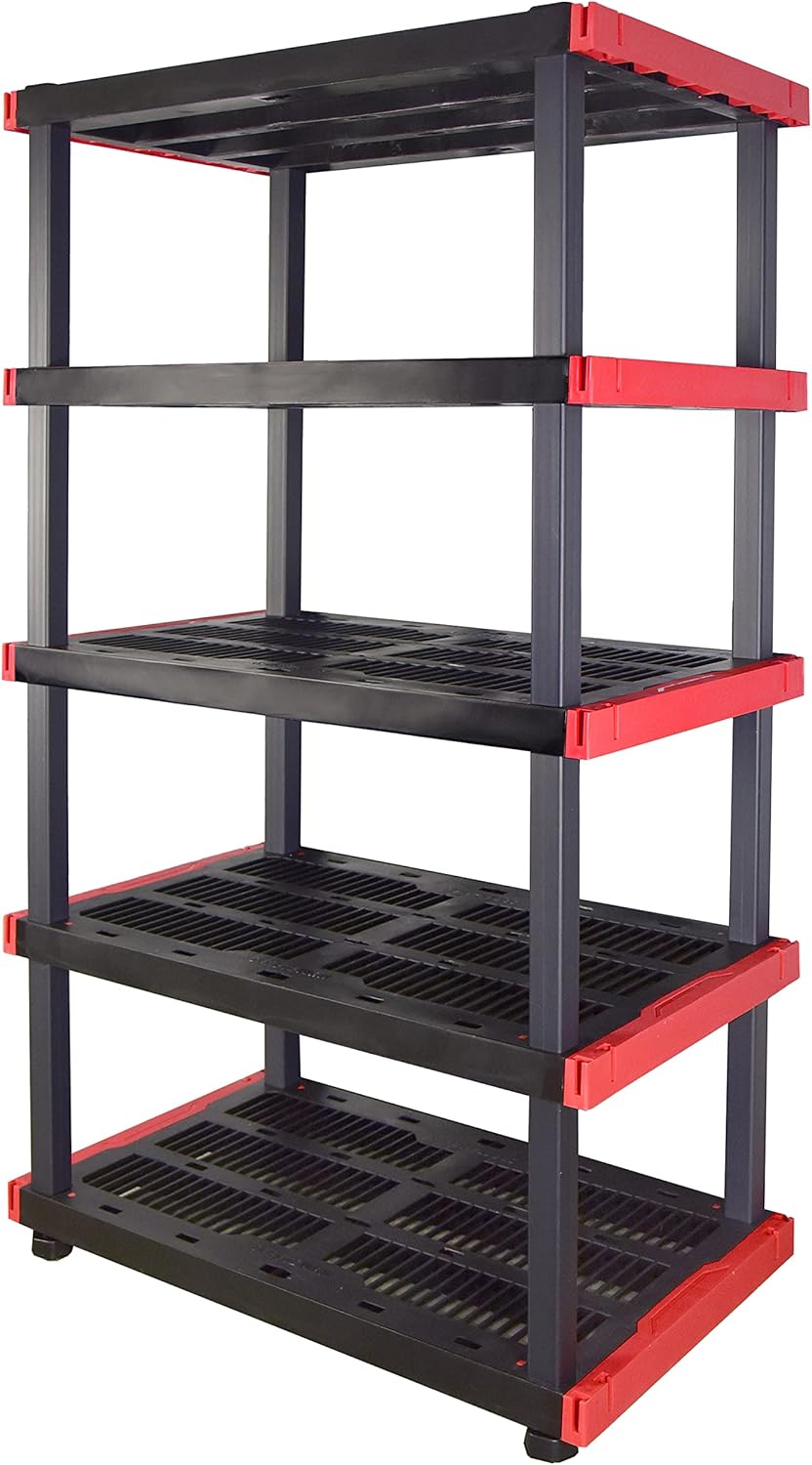 CX Craftsman, 5-Tier Highly Durable Storage Rack, 200lbs/shelf, (72.3”H x 40”W x 24”D)