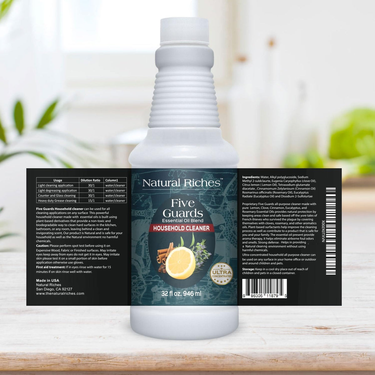 Natural Riches Household Cleaner Concentrate Five Guards from The Tales of French stories of