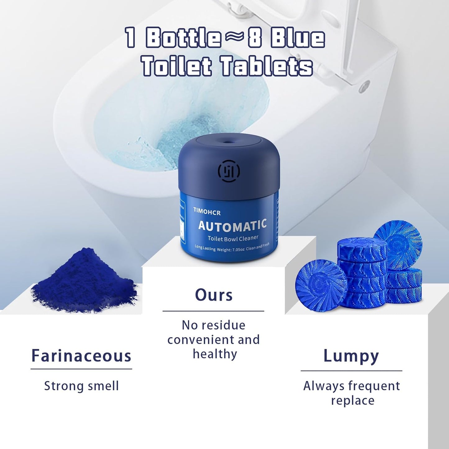Toilet Bowl Cleaner, Automatic Long Lasting Continuous Toilet Bowl Cleaners, Bathroom Cleaner