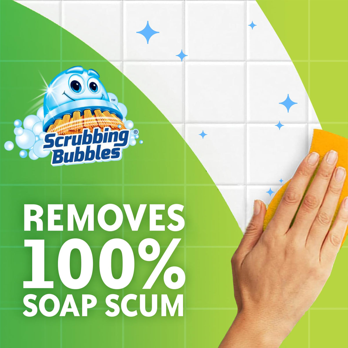 Scrubbing Bubbles Bathroom and Shower Cleaner Disinfectant Spray, Bathroom Grime Fighter, Citrus