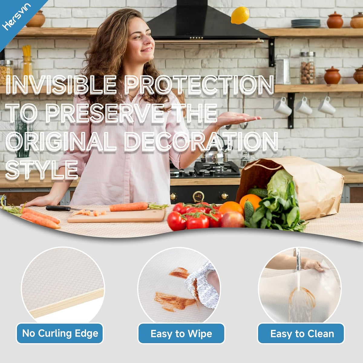 Shelf Liners 22 in x 20 ft EVA Drawer Mats, Non-Adhesive Cupboard Protector, Kitchen Cabinet Lining