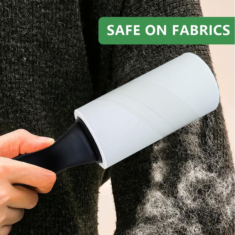 Lint Rollers for Pet Hair Extra Sticky, 600 Sheets Value Set Lint Roller with 2 Upgraded Handles, 6
