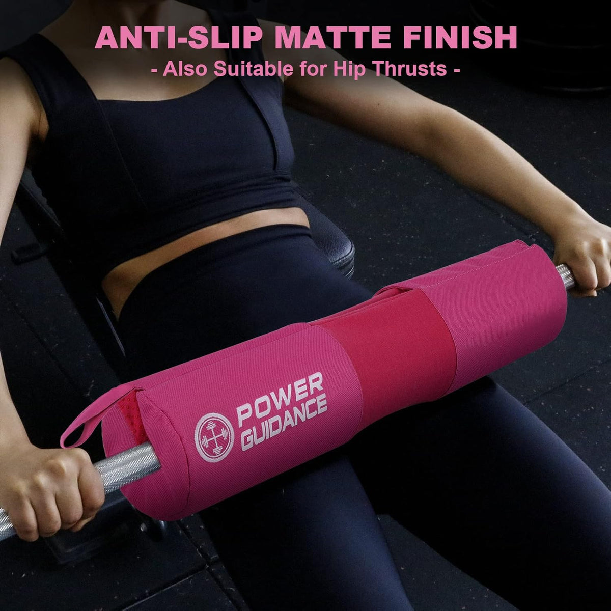 POWER GUIDANCE Barbell Squat Pad - Neck & Shoulder Protective Pad Anti-Skid Points for Squats