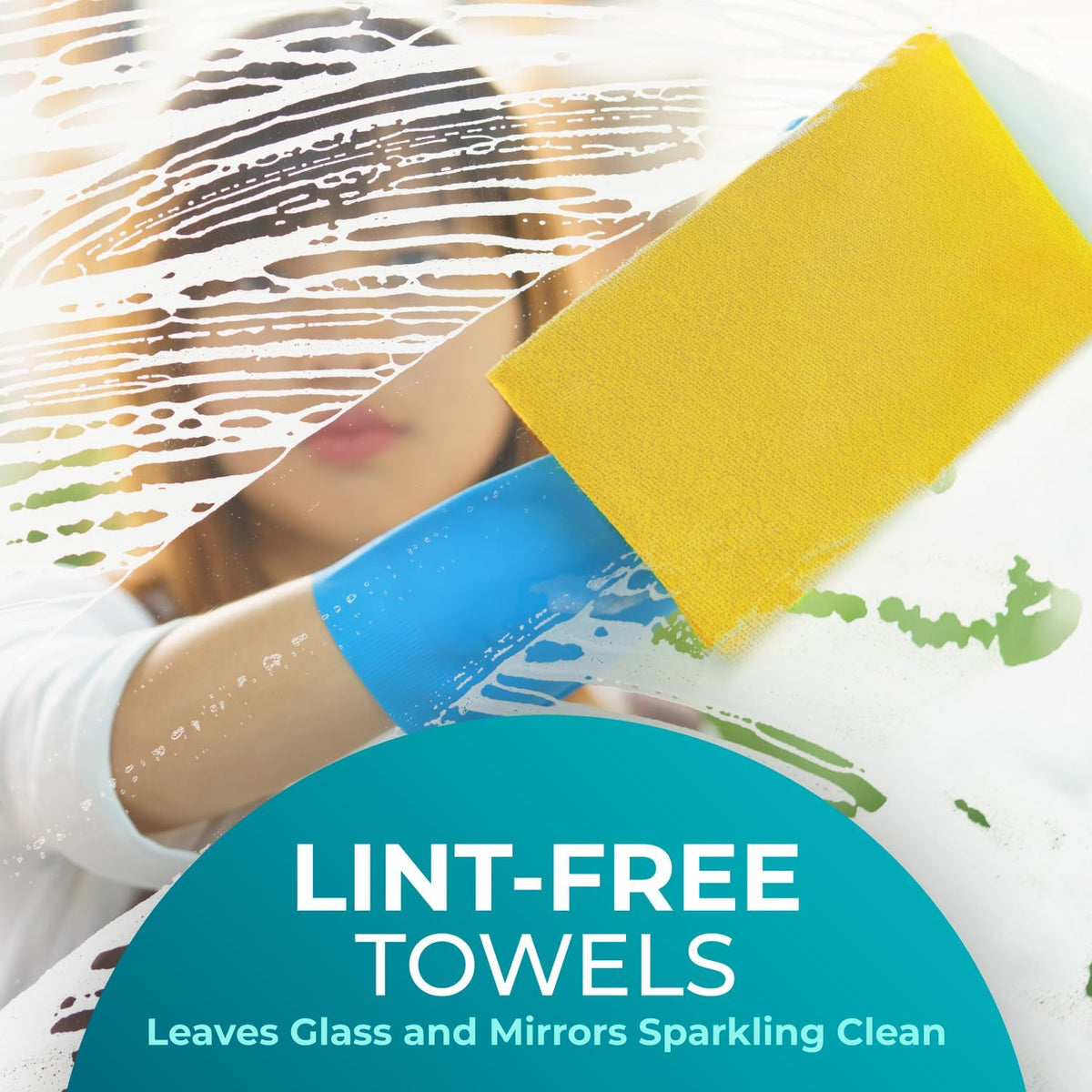 200 Pack Microfiber Cleaning Cloth Roll - Tear Away Reusable Paper Towels Washable, 11.8" Ultra