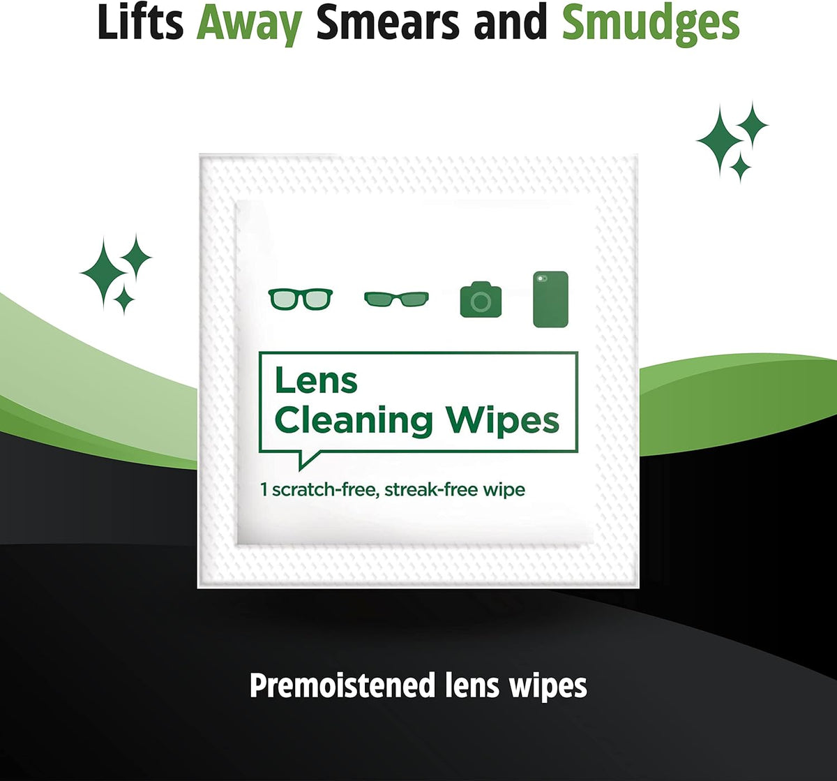 HandyClean Pre-Moistened Lens Cleaning Wipes, Eyeglass Wipes, Screen Wipes, Case of 8 Boxes - 200