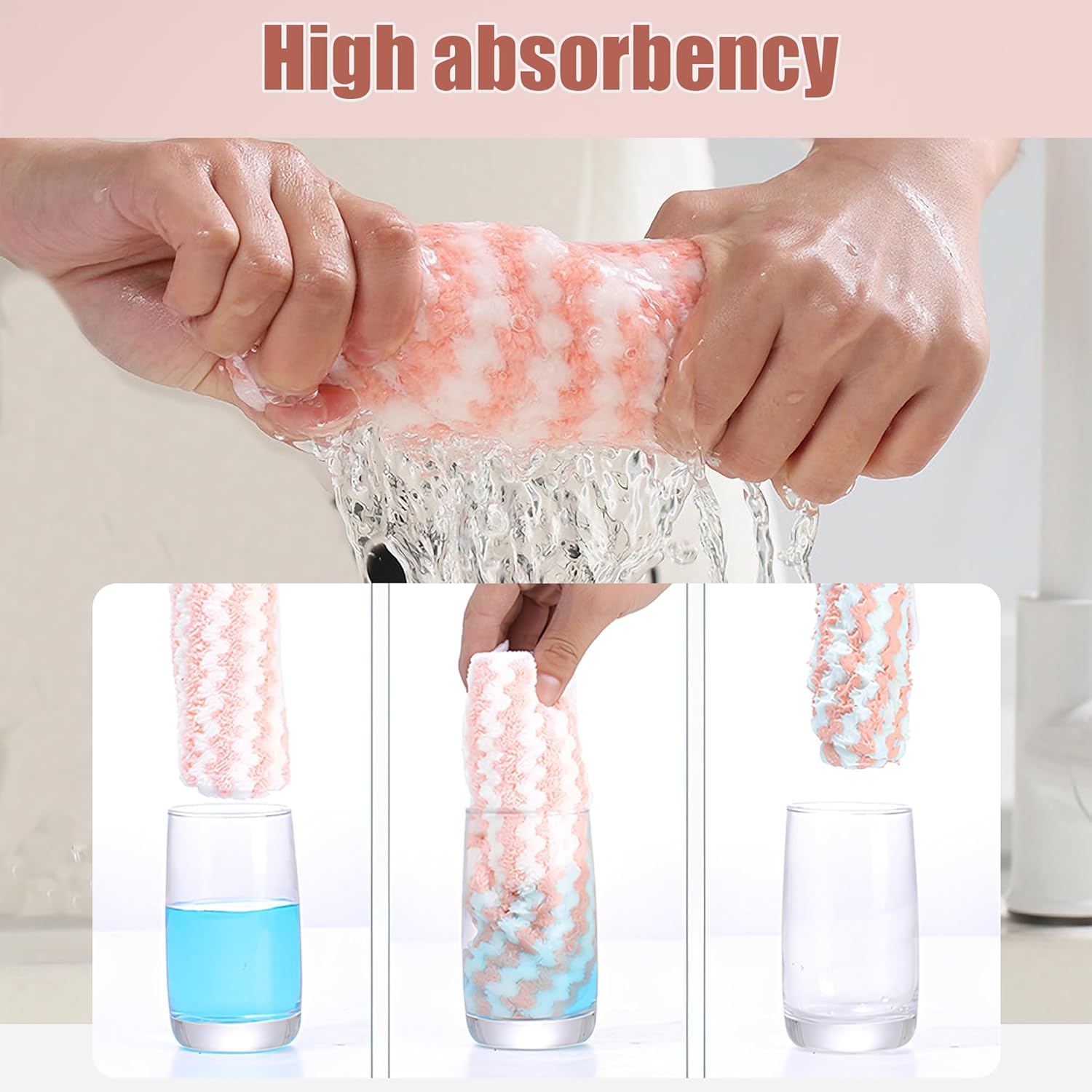 Microfiber Cleaning Cloth,Super Absorbent 12 Pack Dish Towels for Kitchen,Fast Drying Dish Cloth