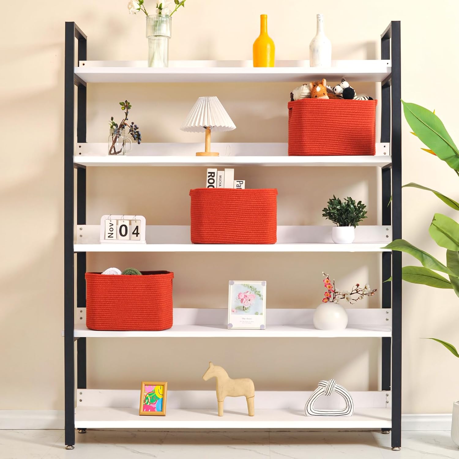 Storage Baskets for Organizing, Storage Basket for Shelves, Toy Towel Basket for Bathroom Nursery