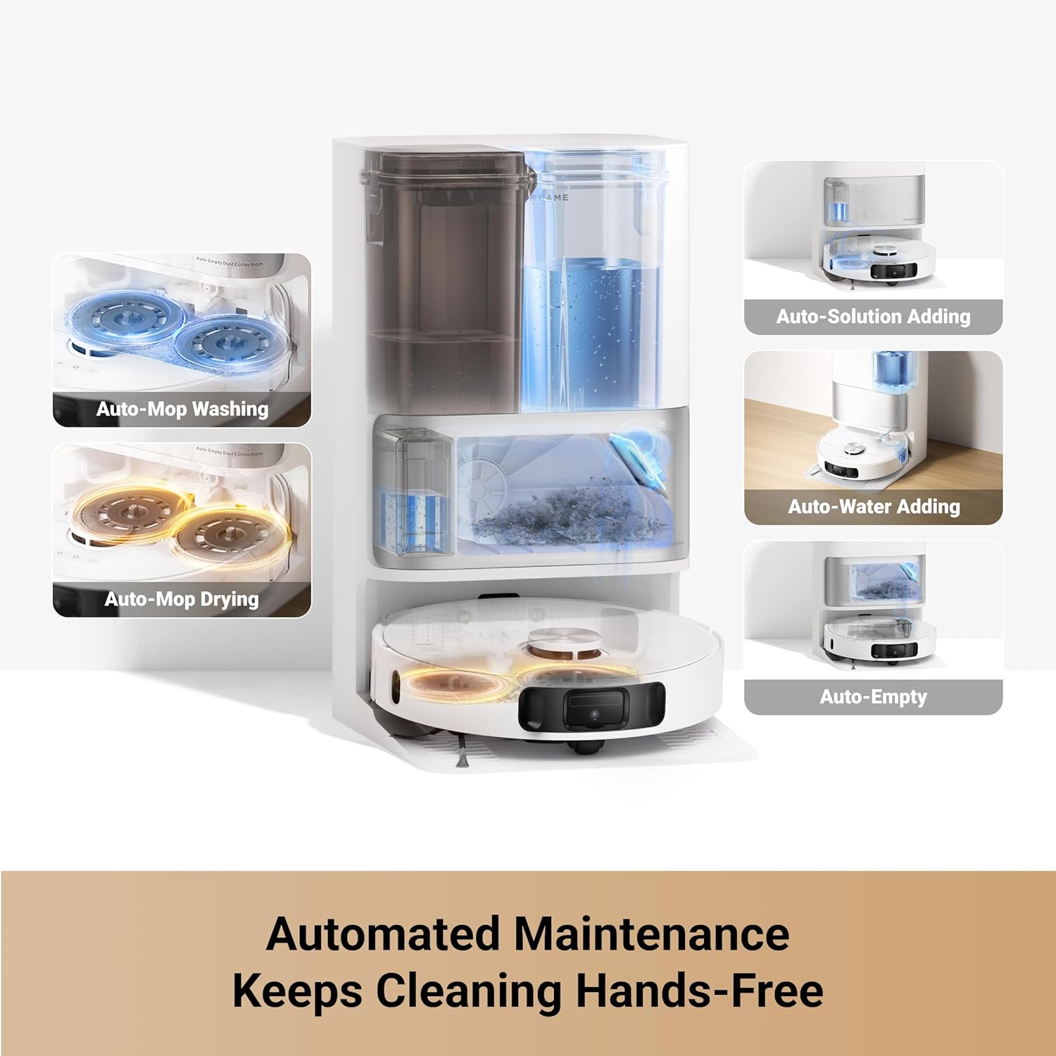 DREAME L10s Ultra Gen 2 Robot Vacuum and Mop, 10,000Pa Suction, MopExtend Tech, All-in-One Base