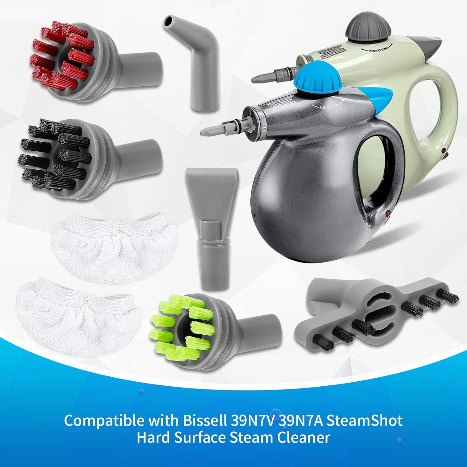 KEEPOW Steam Shot Attachments Compatible with Bissell SteamShot Hard Surface Steam Cleaner 39N7V