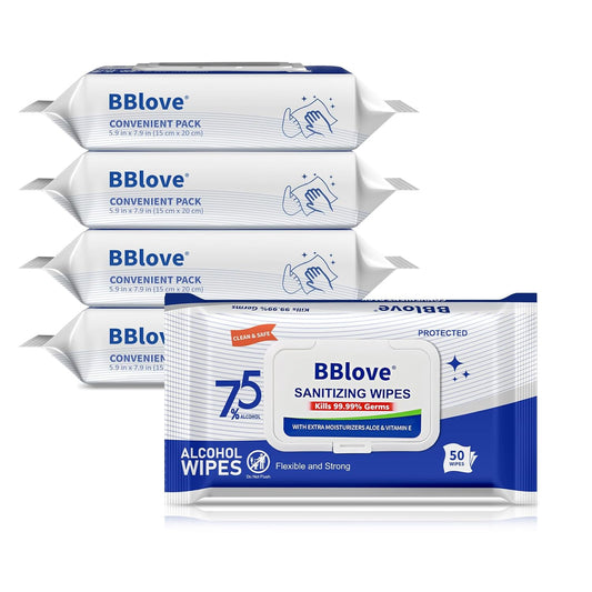 75% Alcohol Unscented Sanitizer Wipes, Moisturizing Hand Sanitizing Wet Wipes with Aloe Vera