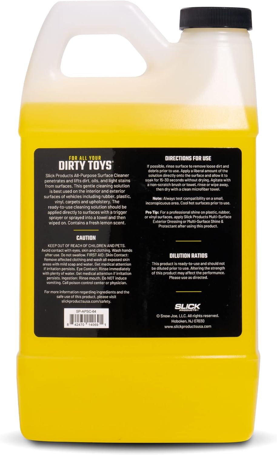 Slick Products All-Purpose Surface Cleaner – Vehicle Interior & Exterior Spray for Rubber, Plastic