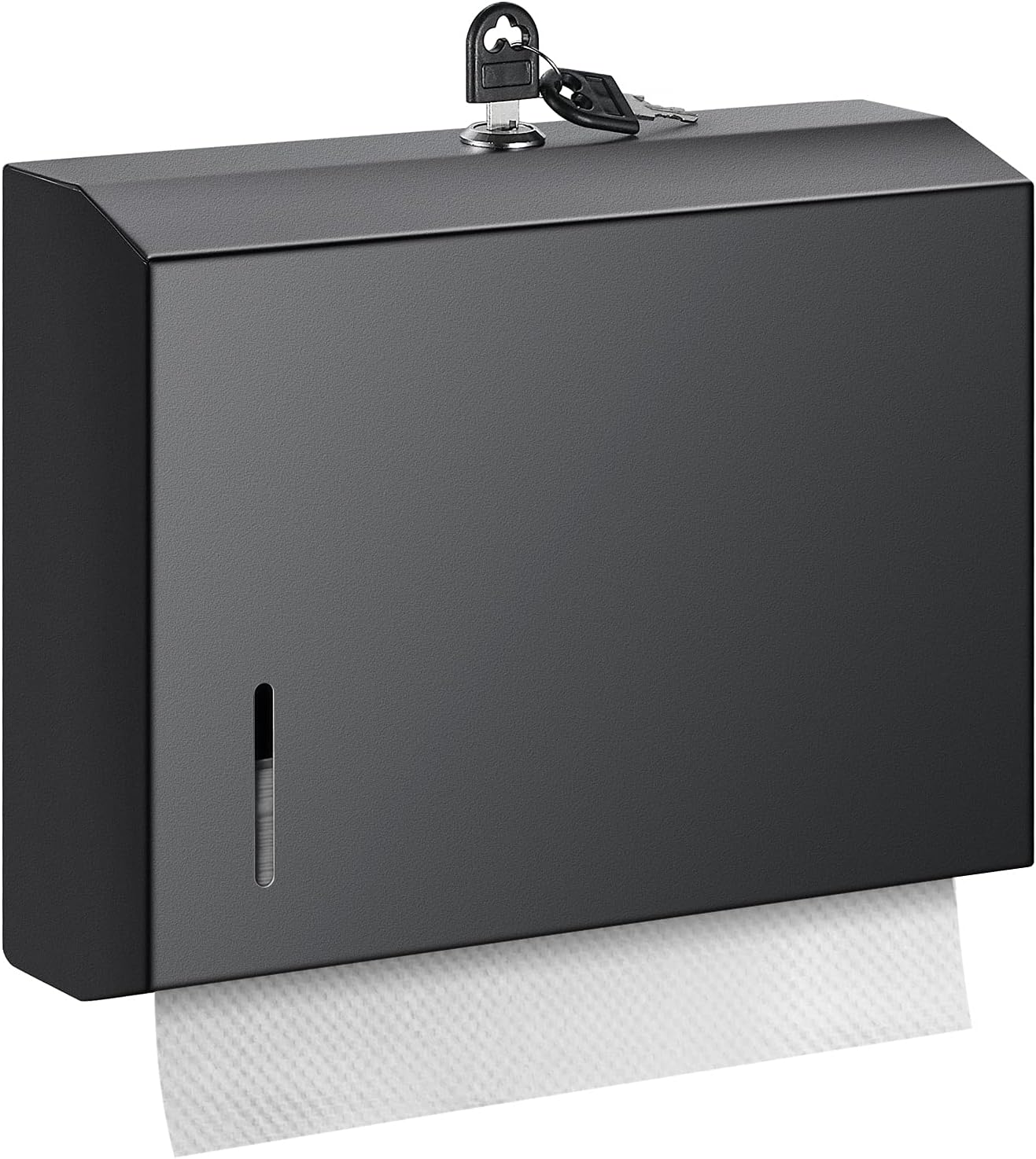 Wall Mounte Commercial Paper Towel Dispensers, 10.4" L x 3.3" D x 8.3" H, Stainless Steel C-Fold