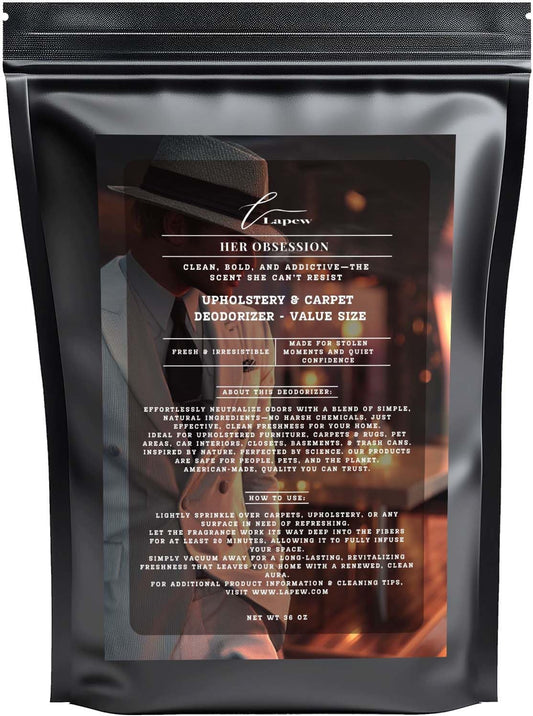 Her Obsession Carpet Freshener Powder Refill 36 oz | Powerful Odor Eliminator for Home | Upholstery
