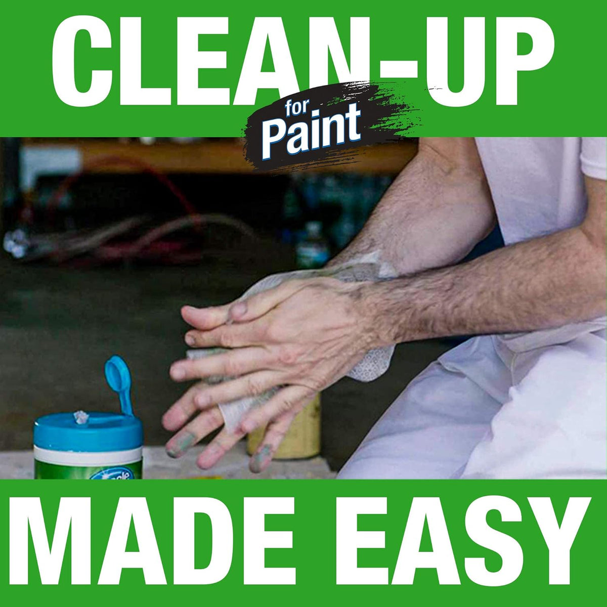 MiracleWipes for Paint Prep & Cleanup, Remove Tough Grime Build-Up, Wet Paint, Caulking, Epoxy