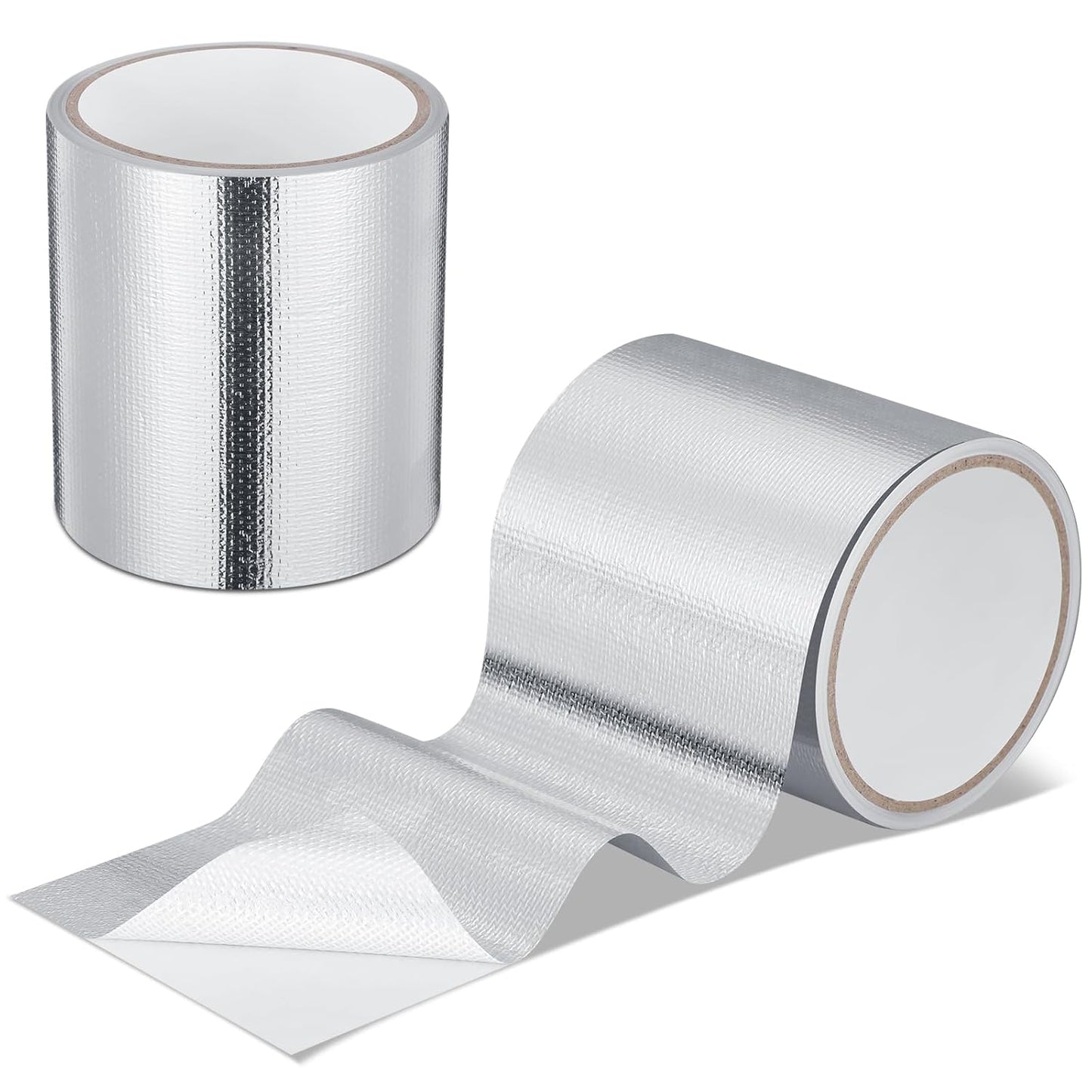 Zonon 2 Rolls Aluminum Foil Tape Heat Shield Tape Barrier Adhesive Reflective Fiberglass Thermal