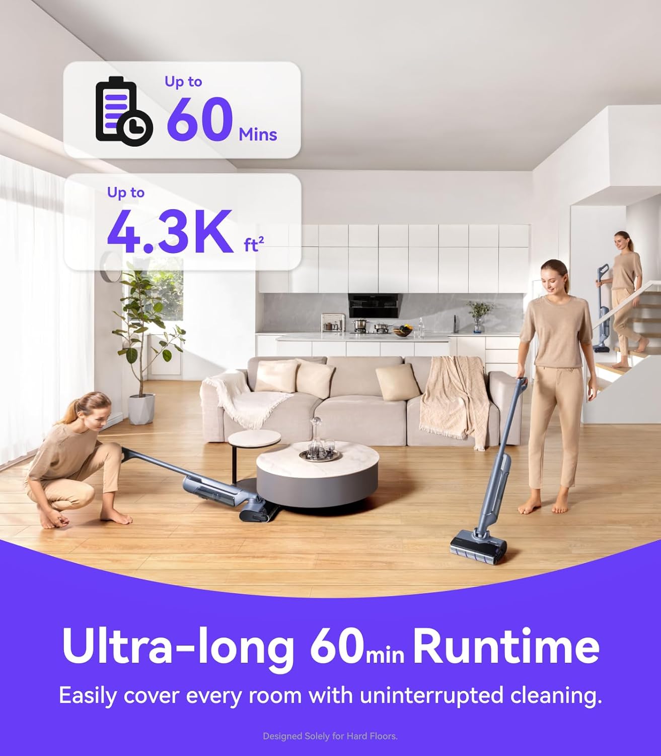 NARWAL S20 Pro Cordless Vacuum Mop with Self-Cleaning, Wet Dry Vacuum Cleaner for Hard Floors