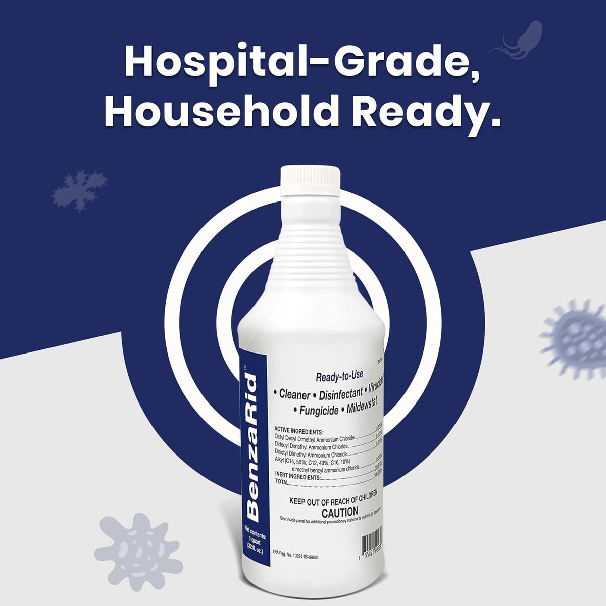 Pro Mold Killer Fungicide Disinfectant including Aspergillus Niger (Black Mold) H5N1 Pack |