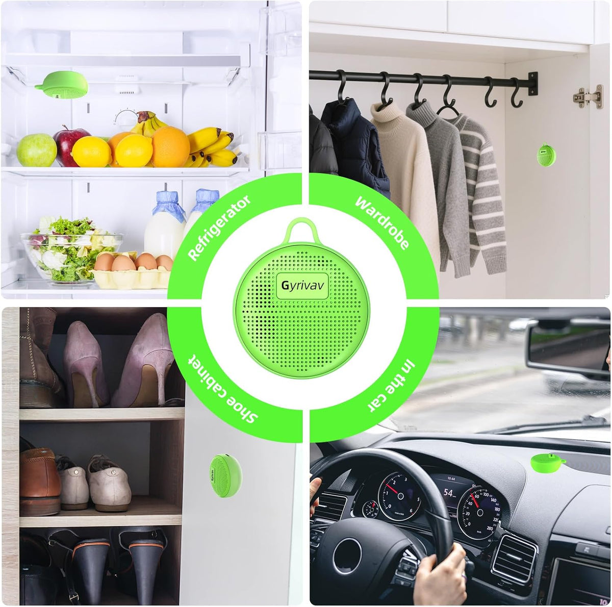 Fridge Deodorizer, Mini USB Odor Eliminator, Refrigerator Deodorizer, Suitable for Refrigerator