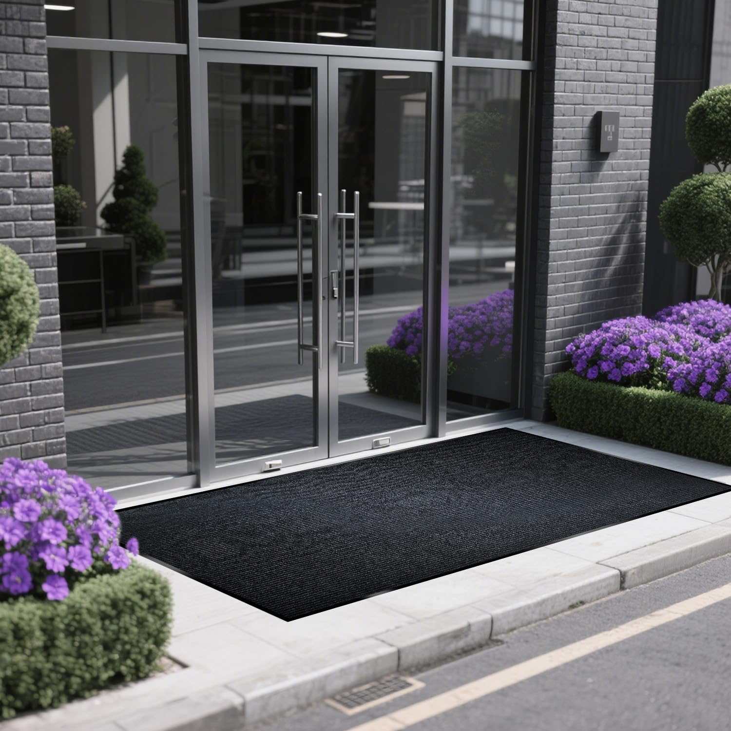 Entrance Mat for Home or Office - 3 x 5 Feet, Carpeted Indoor/Outdoor Entry Mat - Absorbent, Slip