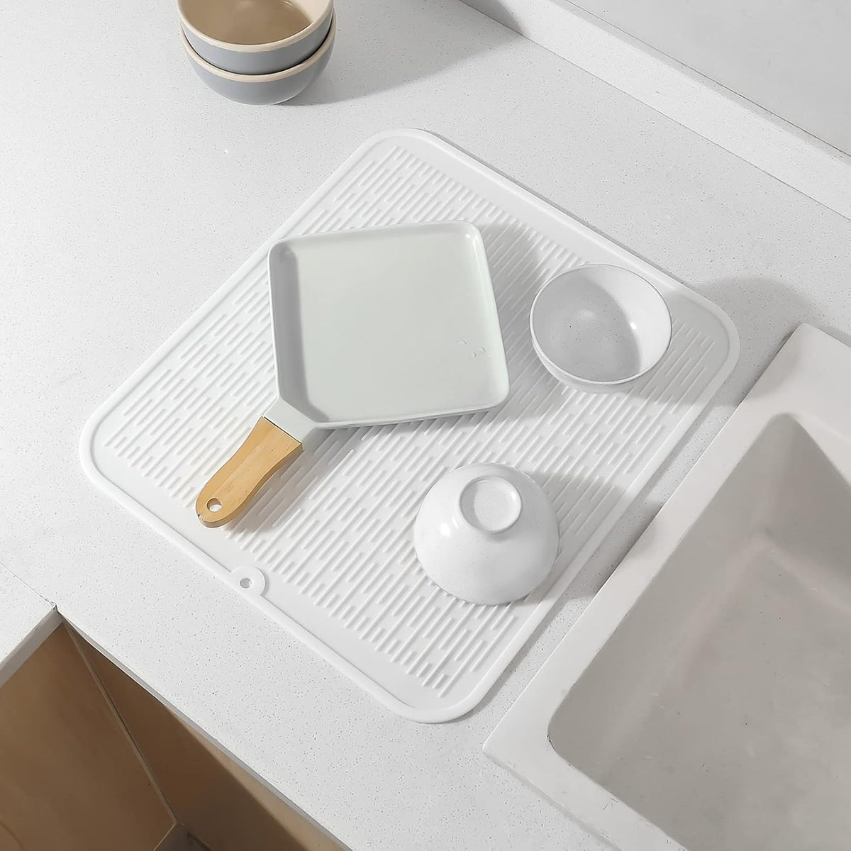 Silicone Dish Drying Mat for Multiple Usage,Easy clean,Eco-friendly,Heat-resistant Silicone Mat for