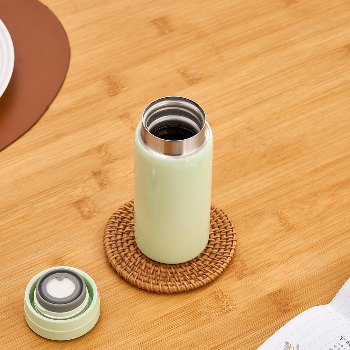 Mini Thermos Cute Water Bottle - 7 oz Tiny Insulated Vacuum 18/10 Stainless Steel Small Flask