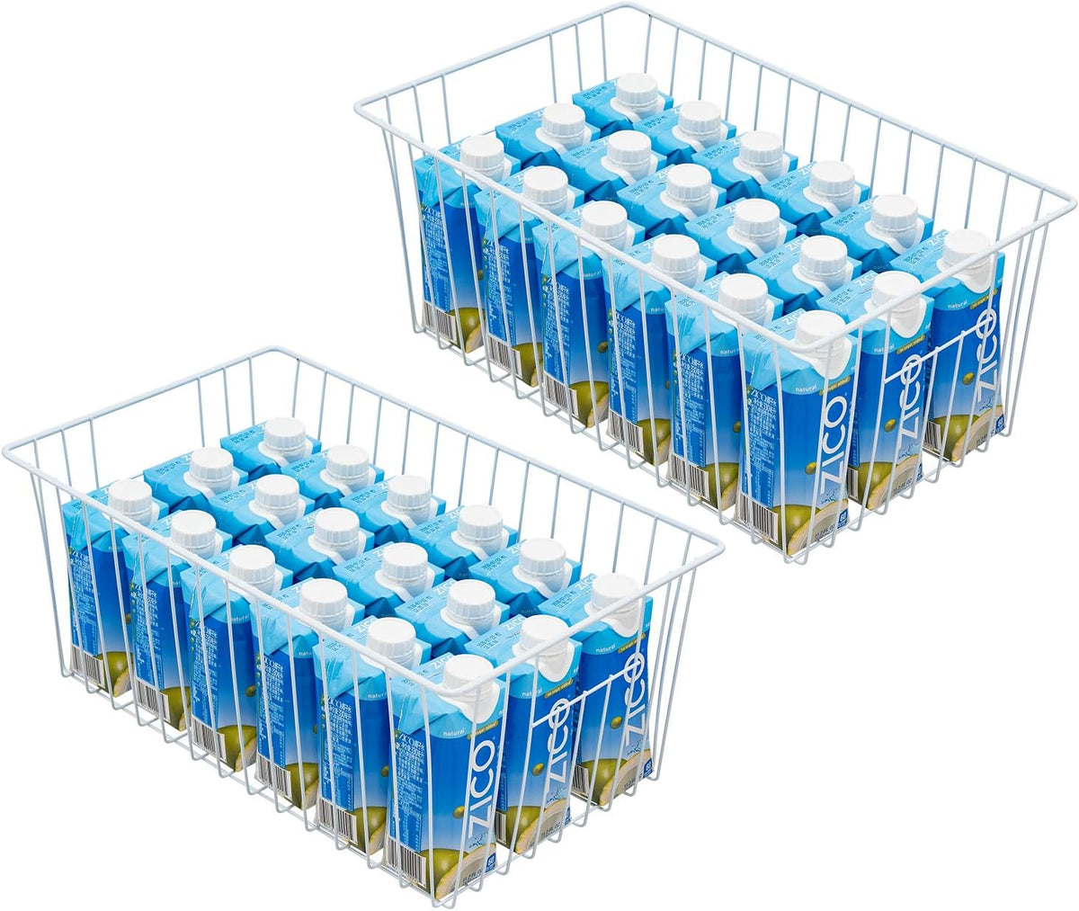 16inch Upright Freezer Organizer Baskets for 13-14,16-21 cu.ft Standup Freezer, Settle freezer