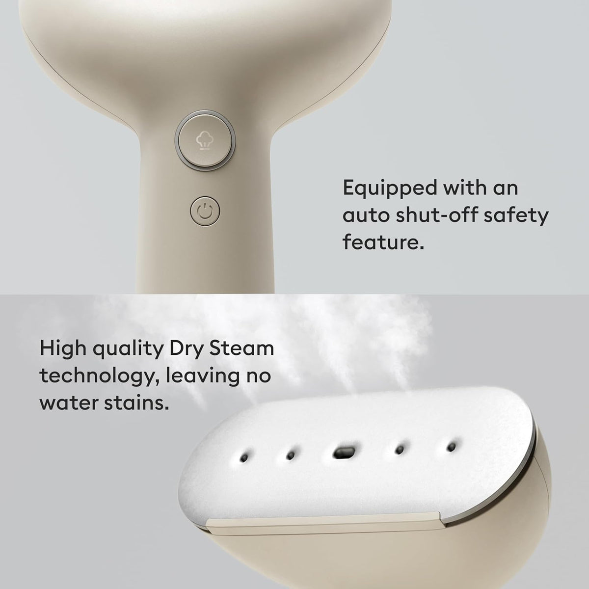 Steamery Handheld Clothes Steamer Cirrus 3, 1200W, US Plug, Heated Ironing Plate, Fast Heat Up