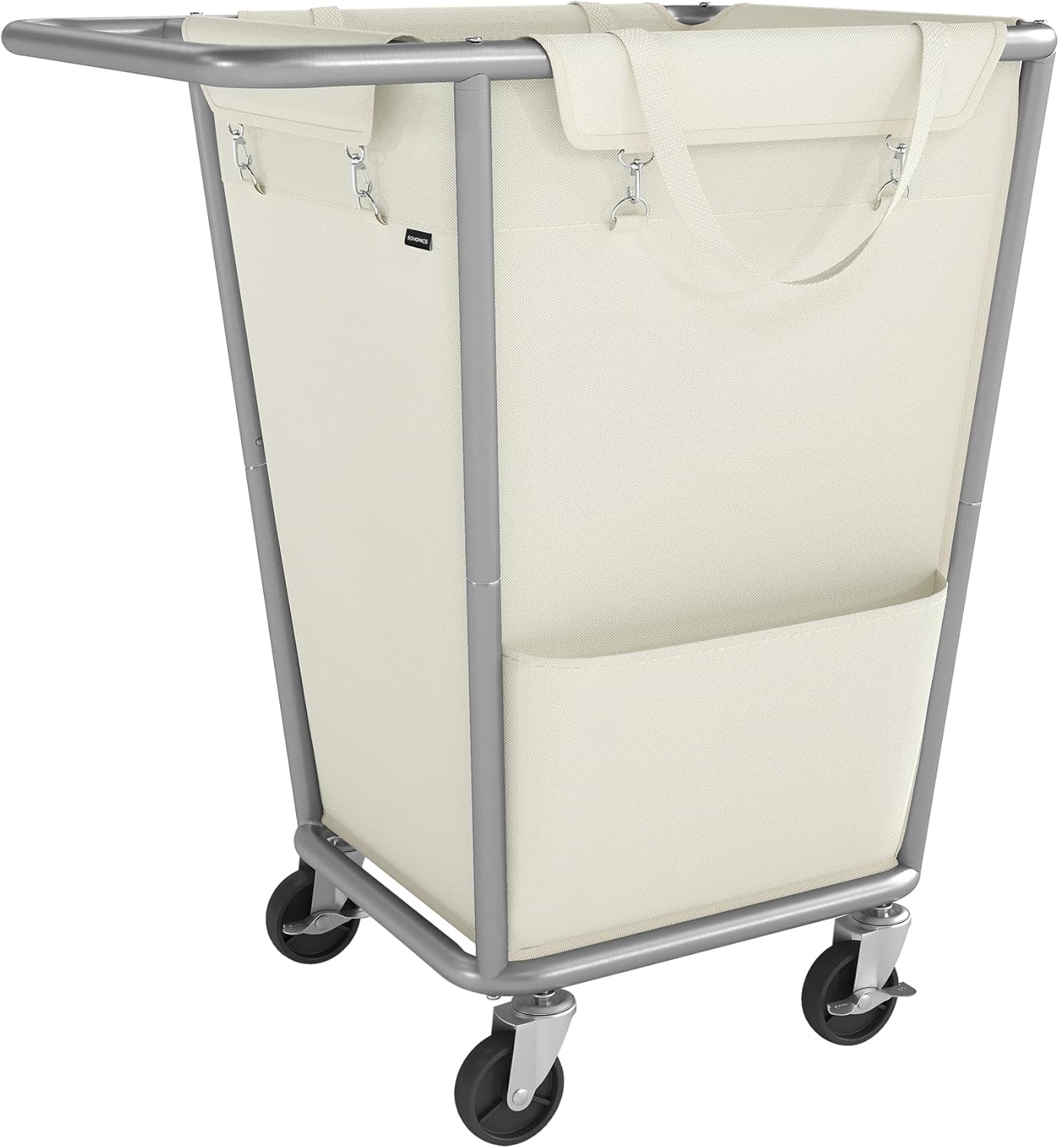 SONGMICS Laundry Basket with Wheels, 34.3 Gallons (130 L) Rolling Laundry Hamper with Removable
