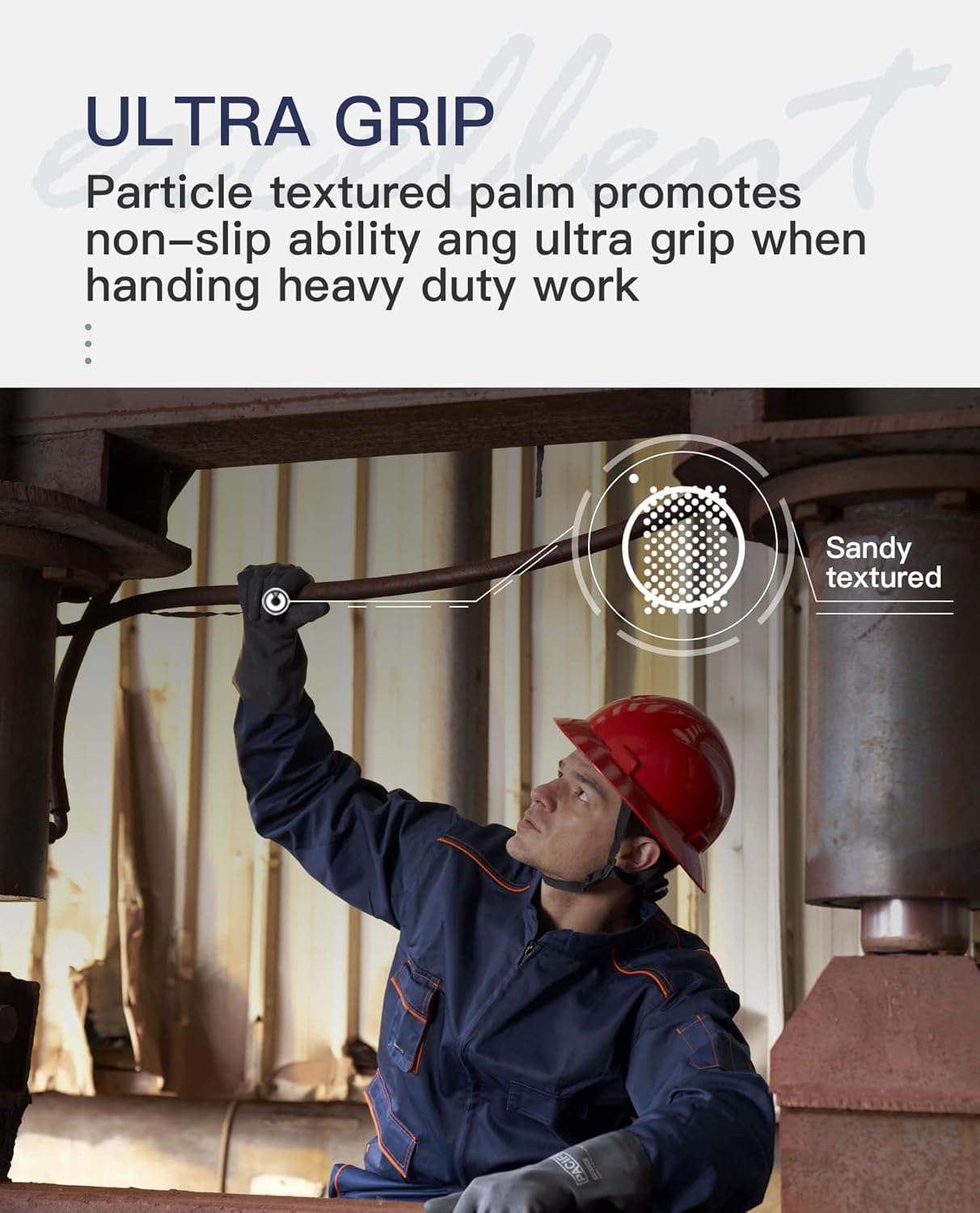PACIFIC PPE Chemical Resistant Gloves, Heavy Duty Industrial Rubber Gloves, Resist Acid, Alkali and