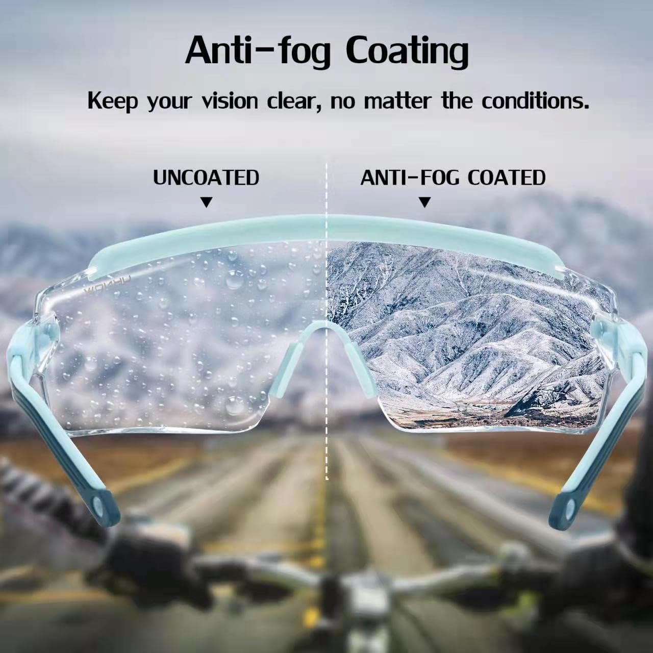 UKNOW Safety Goggles Over Glasses, Safety Glasses Anti Fog Wraparound Eye Protection, Protective