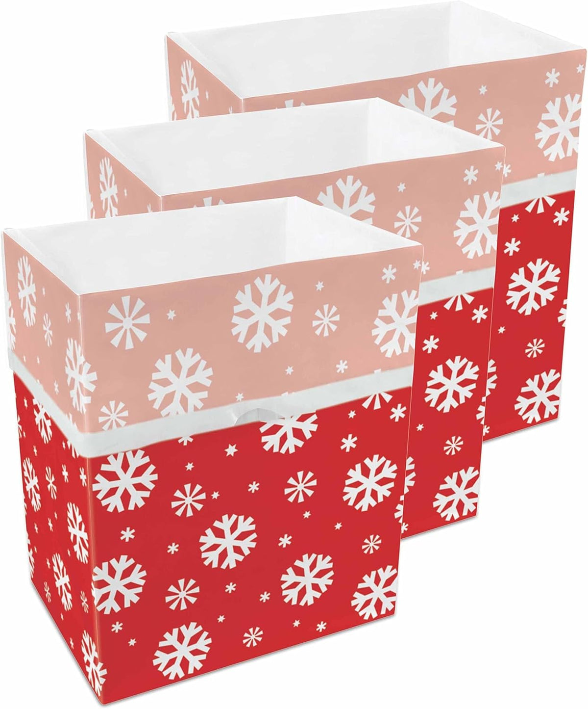 13 Gallon Disposable Pop-Up Trash Cans (3-Pack) with Fitted Bags – Foldable Garbage & Recycling