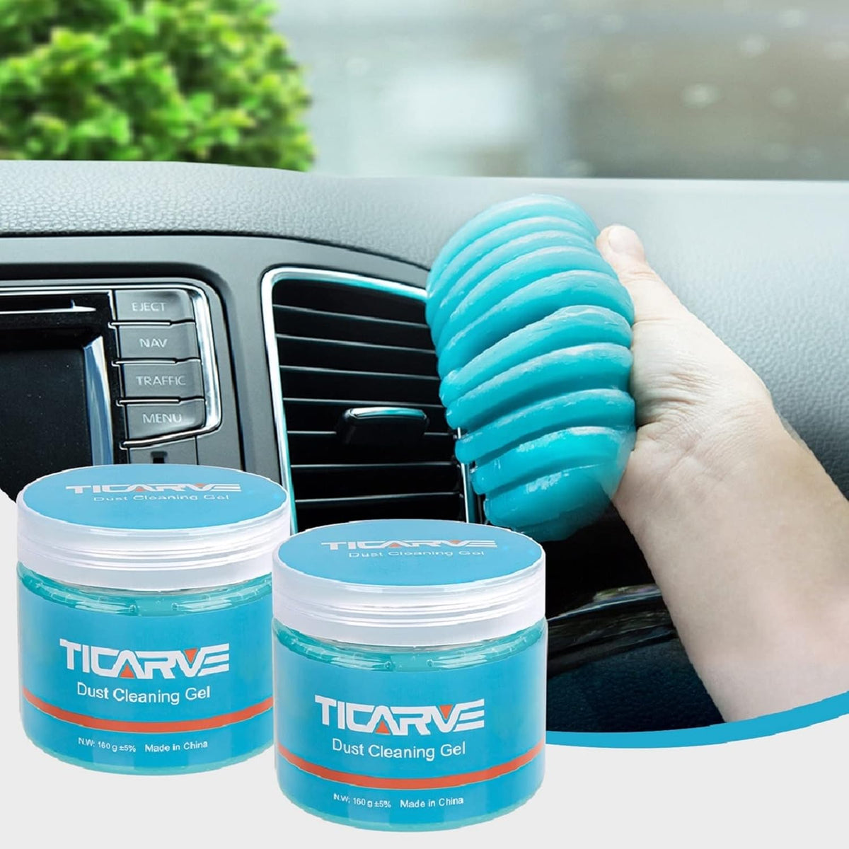 TICARVE 2Pack Cleaning Gel Car Putty Car Detail Putty Auto Detail Gel Detail for Car Interior
