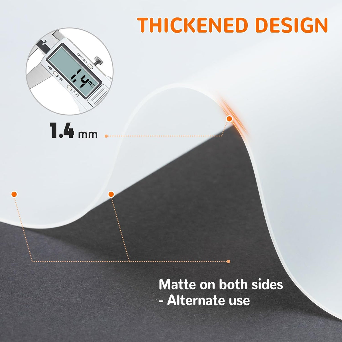 Warome Silicone Mat,47"x 23" Silicone Mats for Kitchen Counter, Waterproof Heat Resistant Mat