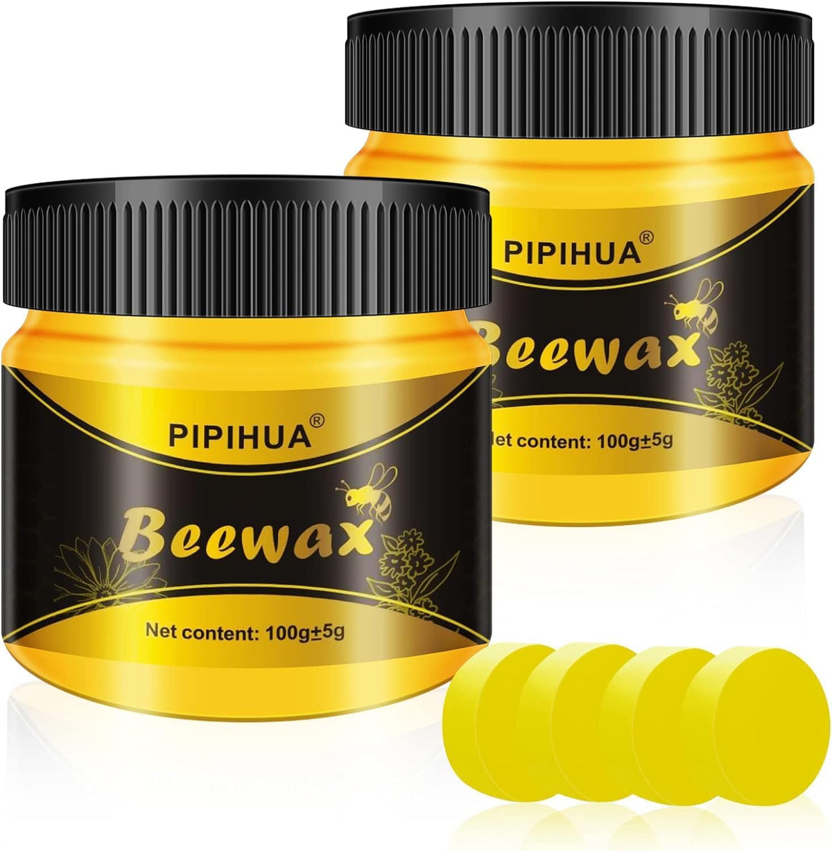 PIPIHUA Beeswax Polish and Conditioner for Wood Furniture - Waterproof & Restorer Wood Wax